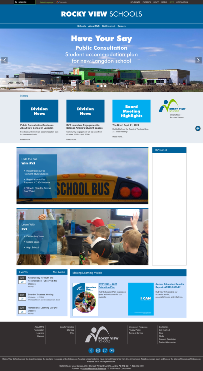 The old RVS website.